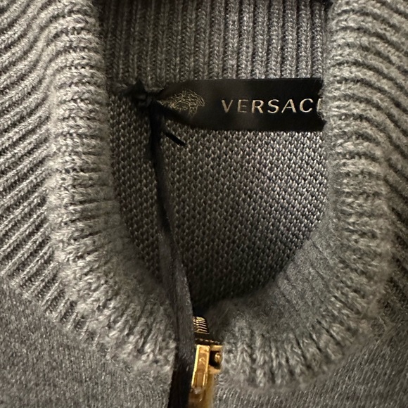 AUTHENTIC RARE brand new tags attached Versace Zip Up Sweater Size 50(fits L&XL) - Picture 2 of 5